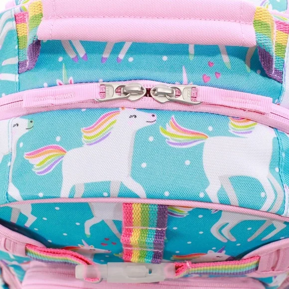 Pottery Barn Kids Large Mackenzie Aqua Unicorn Backpack OAKLYN embroidered - Picture 6 of 9